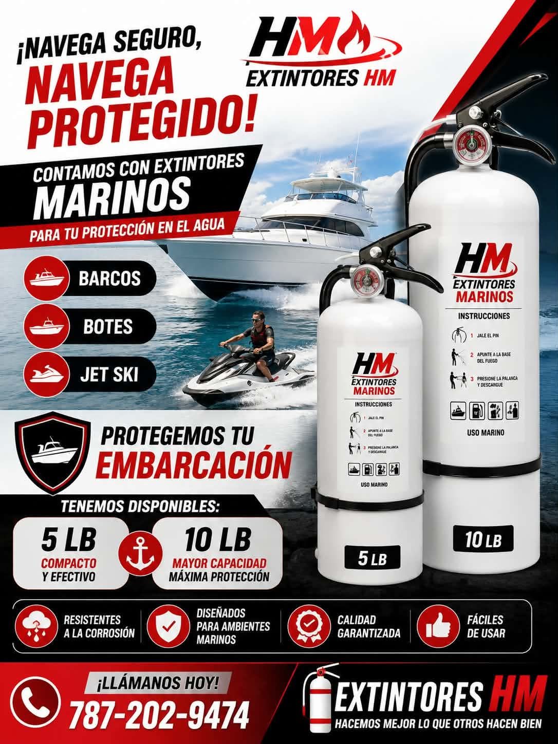 Trabajo de protección contra incendios de Extintores HM
